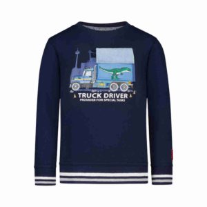Boys Sweatshirt Truck navy Salt and Pepper