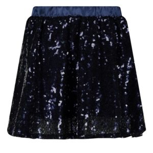 Pailletten Rock dunkelblau Jubel