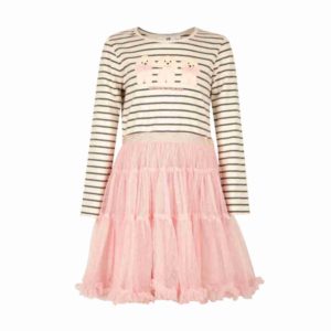 Kleid Rosa Tüllrock Hunde Happy Girls